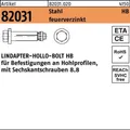 LINDAPTER Hohlraumdübel R 82031 m.6-kantschraube HB 16-2 (100/50) 8.8 feuerverzi
