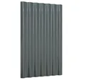 vidaXL Deckenplatten Dachpaneele 36 Stk. Verzinkter Stahl Anthrazit 60x36cm, (36-tlg)