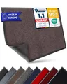 Entrando Fußmatte 40x60 cm für Innen & Außen – maschinenwaschbare Schmutzfangmatte mit Gummirand, rutschfest & flach, ideal für Flur, Haustür & Eingang (Braun)