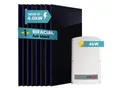 SUNNIVA® 4.0 kW Solaranlage, 8x 500 W Solarmodule Fullblack Bifacial, Wechselrichter SolarEdge SE4K (3-phasig)