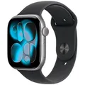 Apple Watch Series 11 46 mm Aluminium (GPS) Sportarmband S/M schwarz, space schwarz