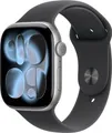Apple Watch Series 11 GPS 46 mm Aluminiumgehäuse Sport Band Schwarz S/M