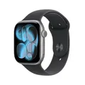 Apple Watch Series 11 Aluminium GPS 46mm Space Grau (Sportarmband Schwarz) S/M
