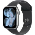 Apple Watch Series 11 GPS 46 mm Aluminiumgehäuse Sport Band Schwarz S/M