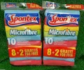 (0,63€/Stück) 2x Spontex MICROFIBRE Microfaser Tücher-Set (2x10 Tücher)!!!