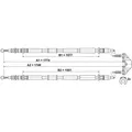 ATE Seilzug, Feststellbremse mit Zubehör für VAUXHALL OPEL 13157064 522028 522036 24.3727-0790.2