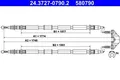 ATE 24.3727-0790.2 Handbremsseil Seilzug Feststellbremse für OPEL ZAFIRA B (A05)