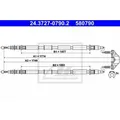 Seilzug Feststellbremse ATE für OPEL ZAFIRA / ZAFIRA FAMILY B (A05)