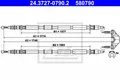 ATE Feststellbremse Seilzug Für OPEL VAUXHALL Zafira B Van Zafira Mk II 522028