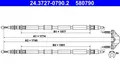 ATE Bremsseil Hinten Opel 24.3727-0790.2