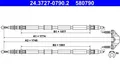 Handbremsleitung 24.3727-0790.2 ATE für OPEL ZAFIRA / ZAFIRA FAMILY B