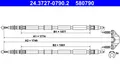 Bremsseil Seilzug Feststellbremse ATE 24.3727-0790.2 für OPEL ZAFIRA FAMILY A05