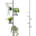 bremermann Teleskop-Blumenregal,, Grau, Metall, 49x290x19 cm, Wohnzimmer, Wohnzimmertische, Blumenständer