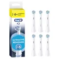 Oral-B iO Ultimative Reinigung, Original Aufsteckbürsten für elektrische Oral-B iO Zahnbürsten, 'Borsten-in-Borsten' Bündel, Weiß, 6 Stück