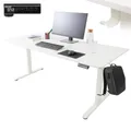AREBOS Elektrisch höhenverstellbarer Schreibtisch 160x80 cm | Memory-Funktion, Weiß