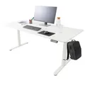Arebos elektrisch höhenverstellbarer Schreibtisch 160x80 cm | Memory-Funktion | Verstellbarer Computertisch 72-118 cm | Standing Desk | ergonomischer Bürotisch | Steh-Sitz Tisch | Weiß