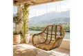 Van der Leeden Hängesessel Hängeschaukel Stuhl Rattan Braun Dunkel Korb 66x65 cm + Aufhängung (1-St), Braun, Naturprodukt, Hängestuhl, Handmade