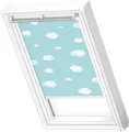 Verdunklungsrollo DKL 4660SWL, VELUX, verdunkelnd, ohne Bohren, in Führungsschienen, VELUX »Pick & Click!«, weiße Führungsschienen & Griffleiste