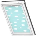 Disney & VELUX Goodnight Collection Verdunkelungsrollo DKL manuell Disney Blauer Himmel 4660, CK02, GEL,Manuell,VELUX,weiße Schiene