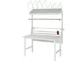 Rau Packtischsystem 03 Arbeitstisch-Serie Tom, B 1500 x T 800 x H 760-1080 mm, Melamin-Platte, bis 500 kg