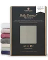 Formesse – Bella Donna Premium. Luxus Jersey Spannbettlaken 140x190-160x220cm - bis 30cm Höhe - Baumwollzwirn,3% Elastan, Aloe Vera, Arganöl, merzerisiert/Spannbetttuch aus Deutschland in Perlgrau