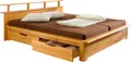 OTTO home Funktionsbett "FINJA " Kieferbett, Futonbett, Kopfteil mit Ablagefläche, zertifiziertes Massivholz, Schubkästen optional