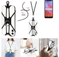 K-S-Trade Handyhülle für Vodafone Smart N10, 3in1 Handykette Handyband Handykordel Halsband Smartphone-Ring