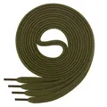 Di Ficchiano 1 Paar SCHNÜRSENKEL olive flach 7mm breit für Sneaker Sportschuhe Lederschuhe - flache Schuhbänder sehr reißfest - Shoe Laces Farbe: olive 60cm