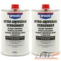 PRESTO 2x 1 L LITER NITRO-UNIVERSALVERDÜNNER ENTFERNER REINIGER