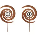 Kobolo Gartenstecker Gartendeko FINJA in Rostoptik  2-er Set