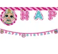 Procos 90863 - L.O.L. Surprise! Buchstaben-Girlande Happy Birthday Partykette,Rosa, 2m