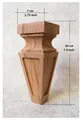 Einzigartige Antike Möbel Holzbeine Buchenholz Höhe 20cm Massivholz für Möbel