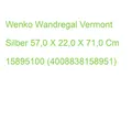 Wenko Wandregal Vermont Silber 57,0 X 22,0 X 71,0 Cm 15895100 (4008838158951)