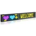 VEVOR programmierbare LED Zeichen P10 Vollfarbe flexibles digitales Scrolling Panel, DIY Anzeigetafel mit benutzerdefiniertem Textmuster und GIF & Bluetooth App Steuerung (1310 x 190 x 55 mm)
