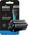 Braun Ersatzscherkopf Series 3 21B, Kompatibel mit allen Braun Series 3 Rasierern, ORIGINAL vom Hersteller
