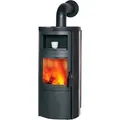 Kaminofen HARK "»Vito WW GT ECOplus 8,4 KW«", schwarz (graphit), Kaminöfen, Ofenkacheln meteor-schwarz
