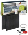 SCHWAIGER Balkonkraftwerk Slim‑Line 2er Set mit 400 Wp Glas Solarpanels I 2x 200 Wp monokristalline, ultraflache & leichte Solarmodule I inkl. Anschlusskabel & Zubehör I Plug & Play Solaranlage