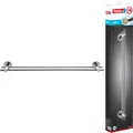 tesa SMOOZ Doppel-Handtuchstange, verchromt - Badetuchhalter mit 2 Stangen - zur