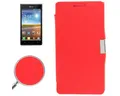 König Design Handyhülle LG Optimus L7, LG Optimus L7 Handyhülle Backcover Rot
