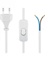 Pro Euro cord for assembly with switch 1.5 m white