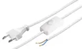 1,5m Netz Leitung mit Schalter Euro Stecker Strom Kabel Lampenkabel lose Enden