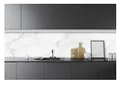 WallArena - Vlies Fototapete Weißer Marmor 250x60 cm - Fototapeten - Tapeten - für Wohnzimmer Schlafzimmer - Vliestapete Wandtapete Tapete 3D Effekt- inkl. Kleister - Stein