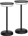 LED Solar Cocktaillampe Tischleuchte dimmbar USB-C IP44 Indoor Outdoor 2er-Set schwarz