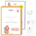 Frank Paperman® Patenurkunde – Design Verspielt (DIN A4) | Personalisierbarer Geschenkgutschein zur Taufe & Patenschaft, hochwertiger Druck, sofort ausfüllbar
