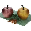 2er Set Pottery Pots Deko-Apfel XS Gold & Bronze – 1x E2206-S1-GLG & 1x E2206-S1-GLMB