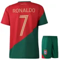 Portugal Fußball Trikot Set Heim - Kinder und Erwachsene - Jungen - Sportsachen - Geschenk - Sport t Shirt - Sportbekleidung - Größe 152