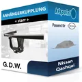 G.D.W. Anhängekupplung starr passend für Nissan Qashqai 11.2006-04.2014 neu
