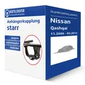 G.D.W. Anhängerkupplung starr für NISSAN Qashqai I Typ J10/JJ10E AHK