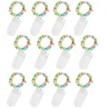 Jsdoin LED Mini Lichterkette mit Batterie, 12x20er Micro Lichterkette außen Batterie, 2M DIY kleine Lichterketten Wasserdicht für Party Hochzeit Weihnachten Beleuchtung Deko (Mehrfarbig, 12 Pack)