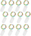 Jsdoin 12x20 LED Lichterkette Batterie 2m Micro Party Weihnachten Mehrfarbig